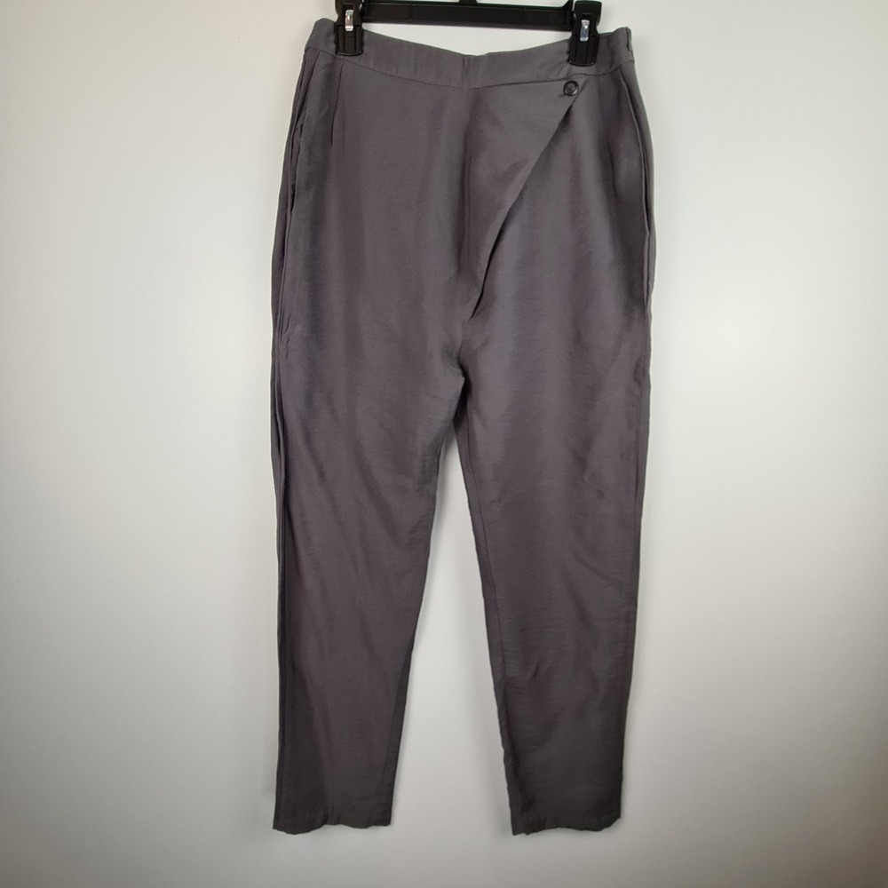 7115 by Szeki Cotton‎ Ankle Trousers Pants Women's Medium Asymmetrical Tapered